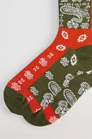 Polo Ralph Lauren Red Rocks Paisley Slack Sock