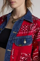 Urban Renewal Remade Bandana Patch Denim Jacket