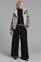 BLANKNYC Carried Away Crochet + Fleece Jacket