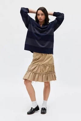 Urban Renewal Remade Chino Ruffle Midi Skirt