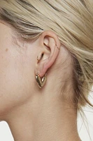 Lizzy Heart Hoop Earring