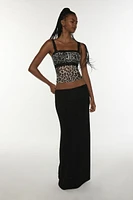 Urban Renewal Remnants Cheetah Lace Trim Tank Top