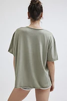 Out From Under Taylor Oversized Crew Neck Tee