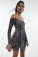 Silence + Noise Hayden Cold Shoulder Mini Dress