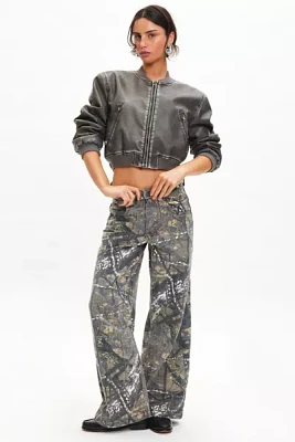 Jaded London Colossus Low Rise Camo Print Jean