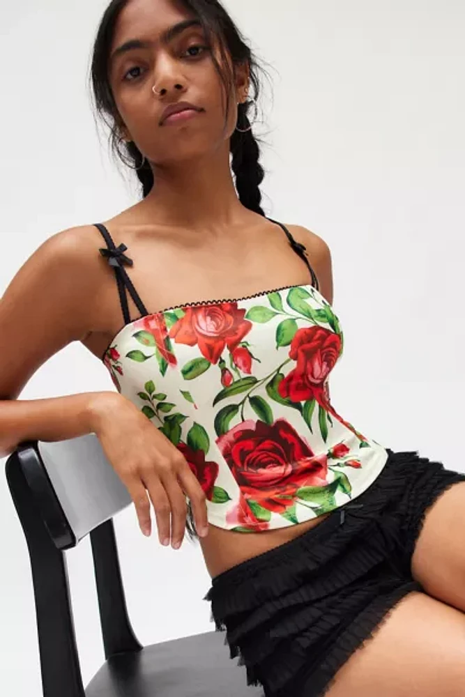 Jaded London Scarlett Satin Corset Top