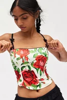 Jaded London Scarlett Satin Corset Top