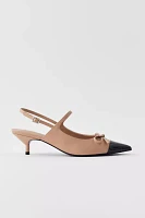 Charles & Keith Bow Slingback Kitten Heel