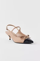 Charles & Keith Bow Slingback Kitten Heel