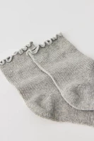 Lettuce-Edge Ribbed Sock