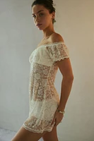 Out From Under Velma Lace Off-The-Shoulder Dress