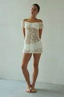 Out From Under Velma Lace Off-The-Shoulder Dress