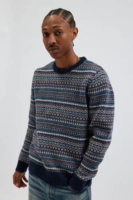 Schott Fairisle Crew Neck Sweater