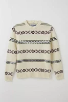 Schott Norwegian Pattern Crew Neck Sweater