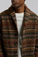 Schott Fair Isle Wool Blend Cardigan