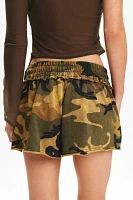 Jaded London Monster Camo Print Sweat Short