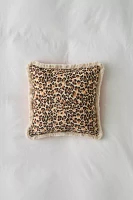 Embroidered Cat Bouquet Throw Pillow