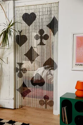 Playing Card Bamboo Beaded Curtain