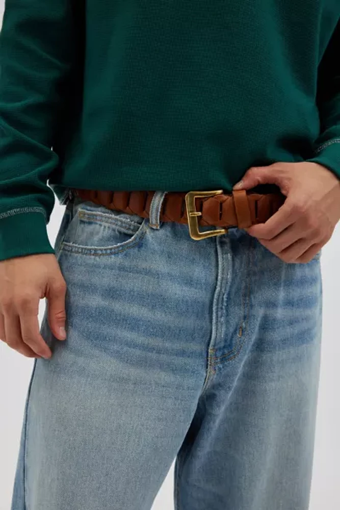 Woven Leather Belt