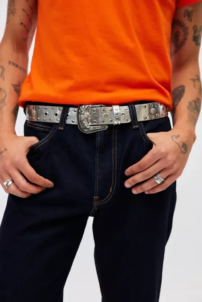 Metallic Western Belt