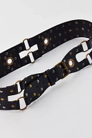 Double-Strap Studded Belt