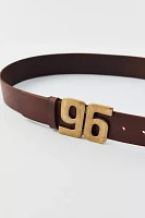 Number Moto Leather Belt