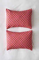 Heart Plaid Sham Set