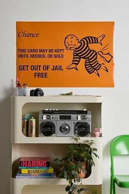 Monopoly Chance Jail Free Poster