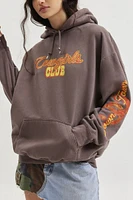 Cowgirls Club Graphic Overdyed Hoodie Sweatshirt