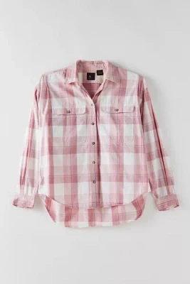 Vintage Plaid Button-Down Shirt