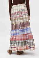 Urban Renewal Remade Tiered Flannel Skirt