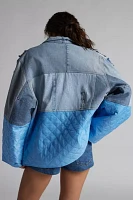 Urban Renewal Remade Spliced Denim & Quilted Jacket