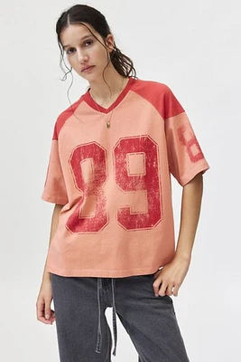 89 V-Neck Boxy Graphic Tee