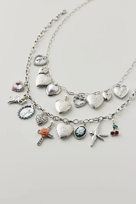 Bianca Layered Charm Necklace Set