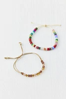 Marley Genuine Stone Beaded Bracelet Set