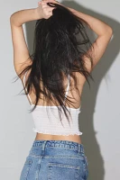 Out From Under Firecracker Smocked Cropped Top