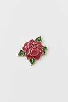 Rose Enameled Pin