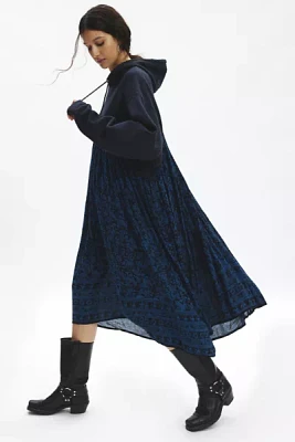 Urban Renewal Remade Gauze Hoodie Maxi Dress