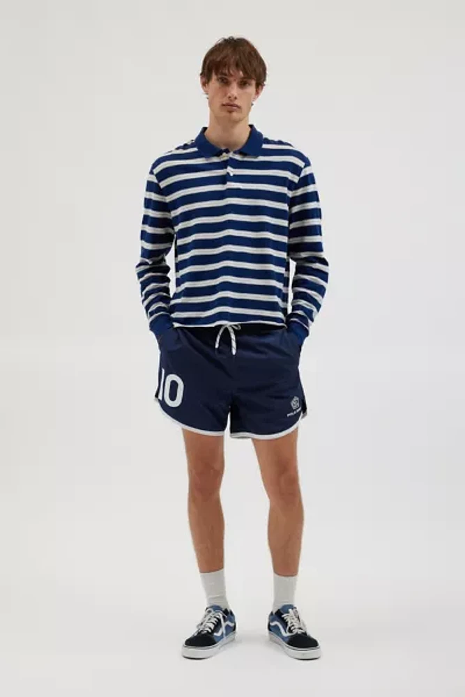 Urban Renewal Remade Stripe Cropped Polo Shirt