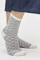 Intarsia Bow Sock