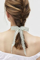 Textured Lace Bow Hair Clip