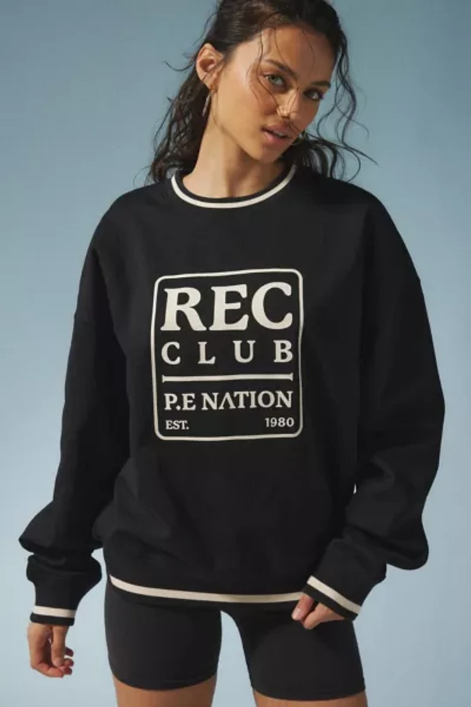 P.E Nation Icon Graphic Crew Neck Sweatshirt