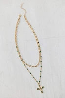 Eden Cross Layered Necklace