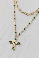 Eden Cross Layered Necklace