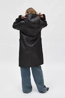 Frye Reversible Faux Leather Overcoat