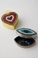 Embellished Beaded Trinket Box