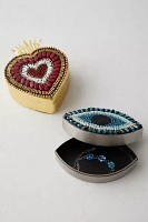 Embellished Beaded Trinket Box