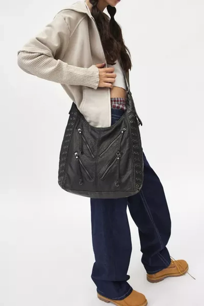 Silence + Noise Zipper Hobo Bag