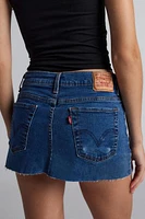 Urban Renewal Remade Sequin Bow Patch Denim Mini Skirt