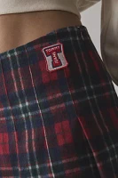 Tommy Jeans Plaid Pleated Mini Skirt